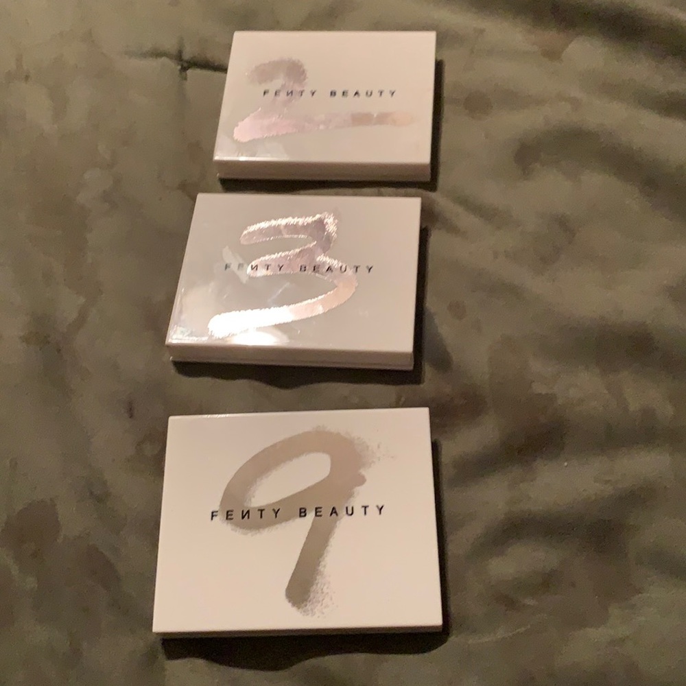 Fenty Beauty Snap Shadows numbers 2, 3 & 9
